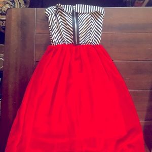 High low flows dress